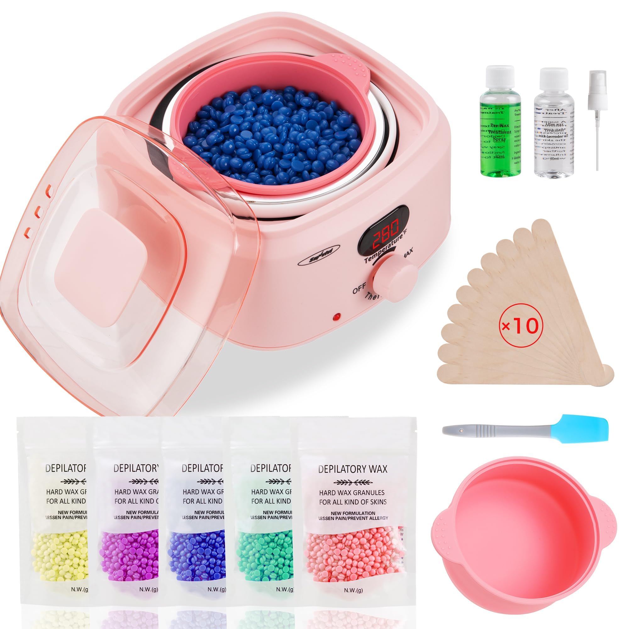 Amazon.com : Sunvivi Waxing Kit, Brazilian Wax Warmer for Hair